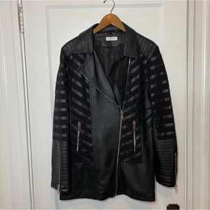 ASOS FAUX LEATHER BIKER JACKET
